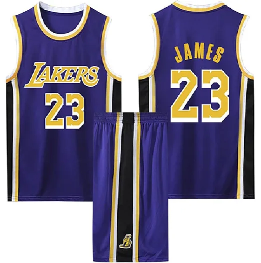 Форма баск. подр. LAKERS JAMES #23 сиреневая