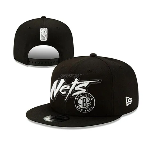 Бейсболка НБА Бруклин Нетс New Era 03 Snapback черная, 56-60