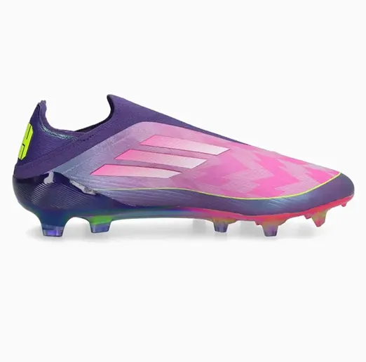 Бутсы ADIDAS F50 Elite FG LAMINE YAMAL BTS23 без шнурков фиолетовые