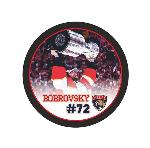 Шайба Игрок НХЛ BOBROVSKY Флорида с Кубком Стэнли 2024 1-ст.