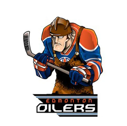 Наклейка Edmonton Oilers Mascot