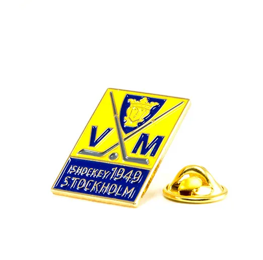 Значок ЧМ 1949 хоккей Швеция
