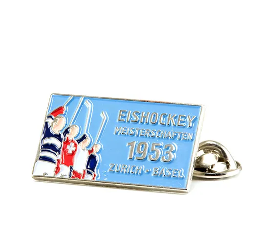 Значок ЧМ 1953 хоккей Швейцария