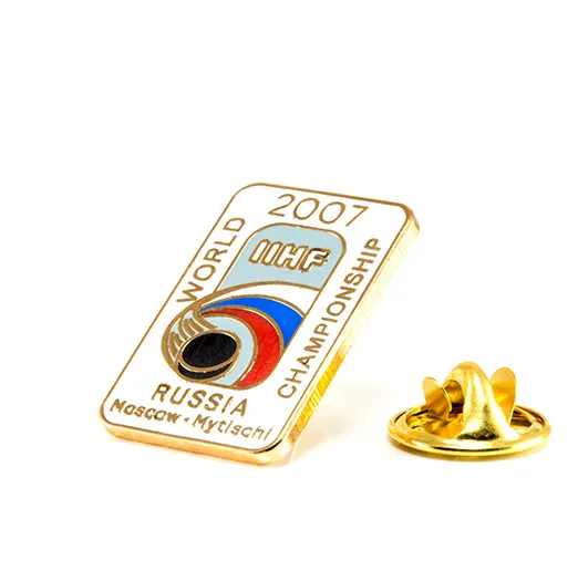 Значок ЧМ 2007 хоккей Россия