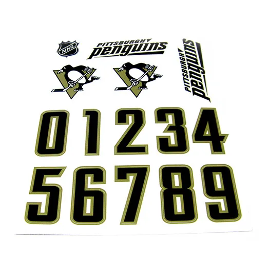 Наклейки на хоккейный шлем Pittsburgh Penguins