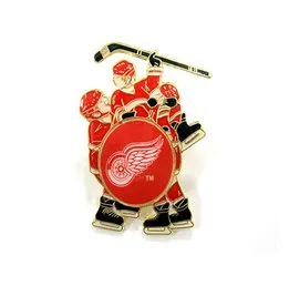 Значок три игрока Detroit Red Wings