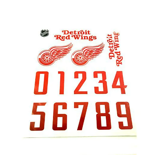 Наклейки на хоккейный шлем Detroit Red Wings