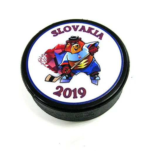 Шайба ЧМ 2019 Словакия Талисман белый 1-ст.