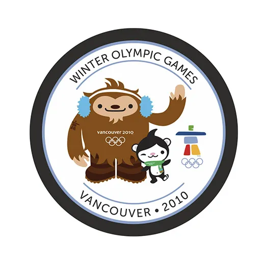 Шайба ОИ 2010 VANCOUVER Маскоты 1-ст.