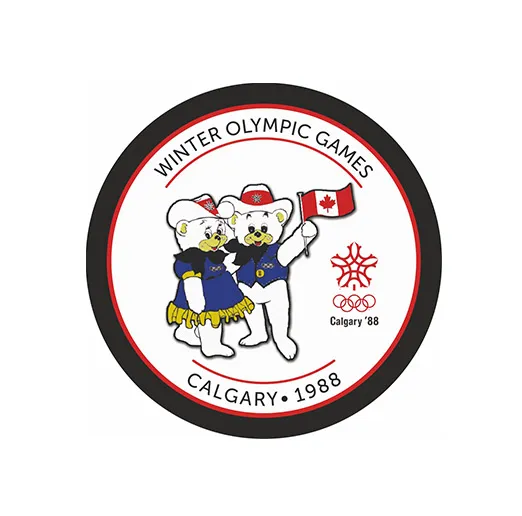 Шайба ОИ 1988 CALGARY Мишки WINTER OLYMPIC GAMES 1-ст.