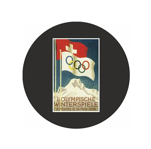 Шайба ОИ 1928 St. Moritz 1-ст.