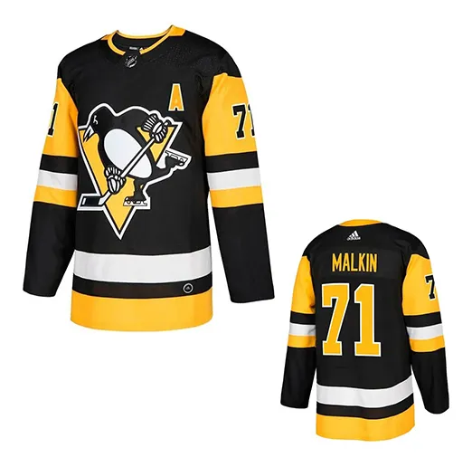 Свитер хоккейный Pittsburgh Penguins Malkin черный