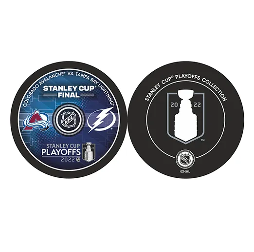 Шайба НХЛ Stanley Cup Final 2022 Колорадо-Тампа 2-ст.