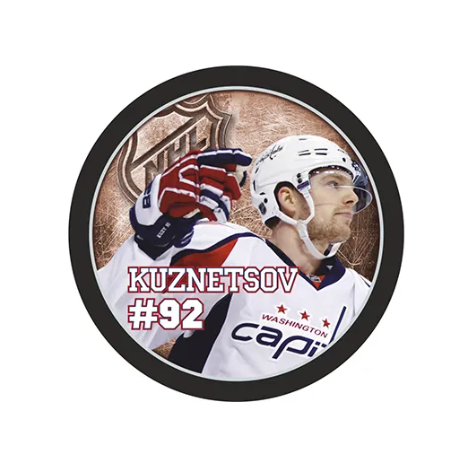 Шайба Игрок НХЛ KUZNETSOV Вашингтон белый свитер №92 1-ст.