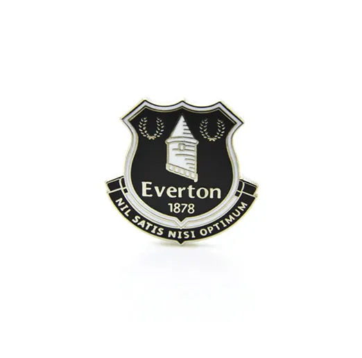 Значок ФК Эвертон Англия эмблема монохром