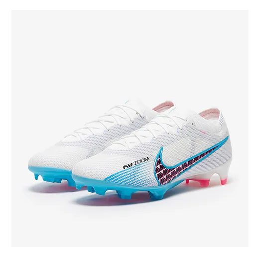 Бутсы Nike Air Zoom Mercurial Vapor 15 Elite бело-синие подростковые