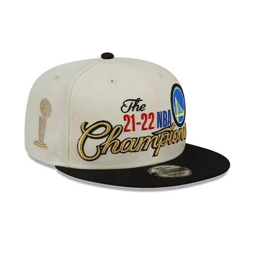 Бейсболка Golden State Warriors New Era 2022 NBA Finals Champion Locker Room 9FIFTY Snapback