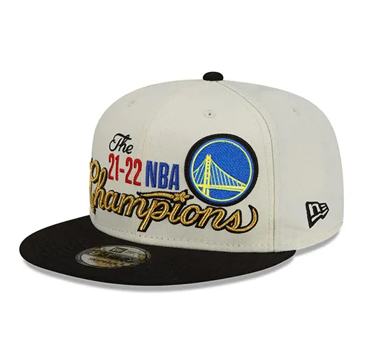 Бейсболка Golden State Warriors New Era 2022 NBA Finals Champion Locker Room 9FIFTY Snapback