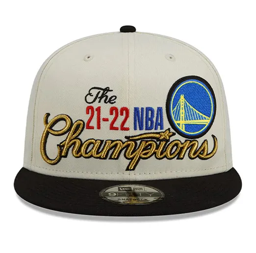 Бейсболка Golden State Warriors New Era 2022 NBA Finals Champion Locker Room 9FIFTY Snapback