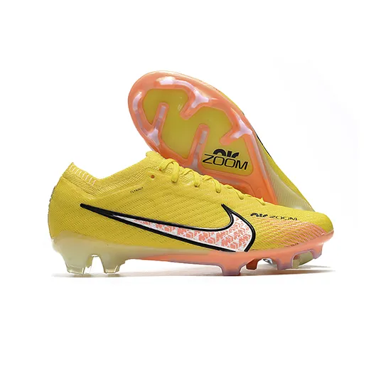 Бутсы Nike Air Zoom Mercurial Vapor 15 Elite FG желтые подростковые
