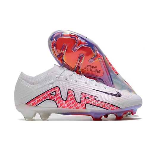 Бутсы Nike Air Zoom Mercurial Vapor 15 Elite FG белые подростковые