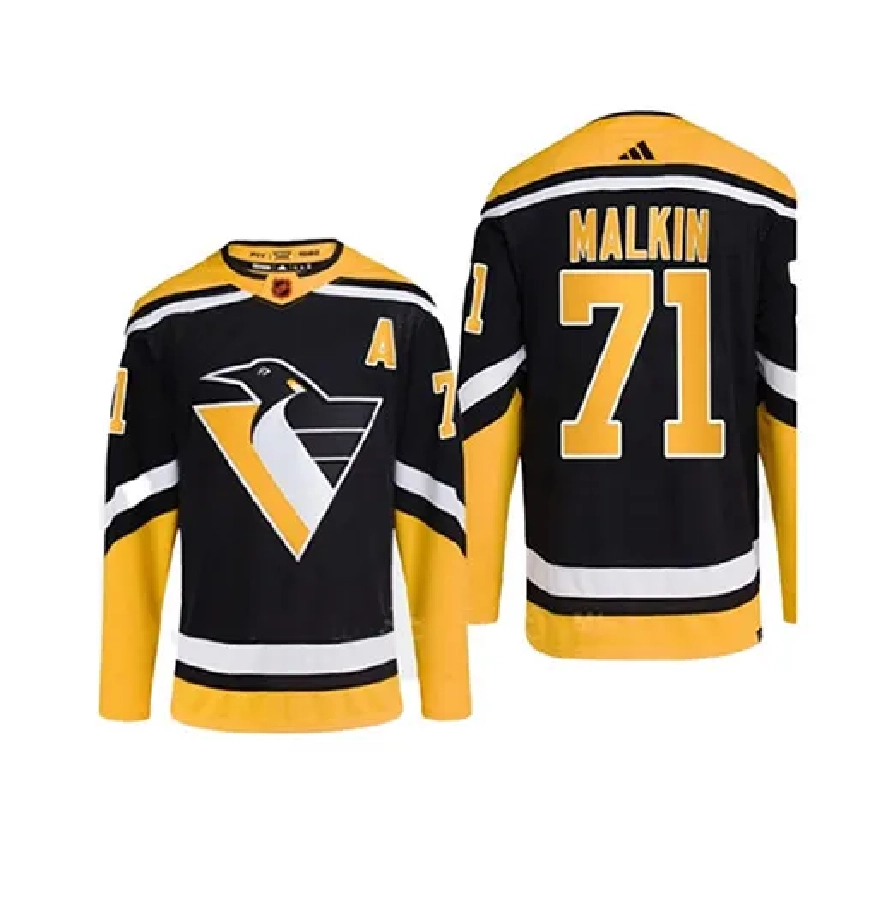 Свитер хокк. Питтсбург Пингвинз старый лого №71 MALKIN