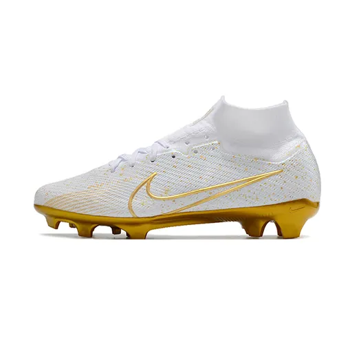 Бутсы Nike Air Zoom Mercurial Superfly IX Elite белые с носком