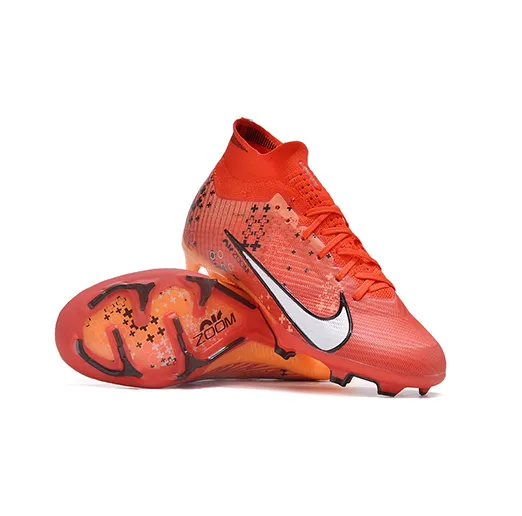 Бутсы NIKE AIR ZOOM MERCURIAL SUPERFLY IX ELITE с носком оранжевые подростковые