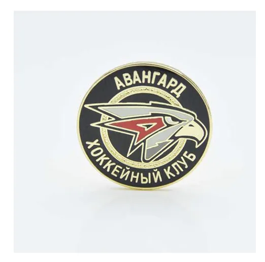 Значок КХЛ Авангард Эмблема нью черная
