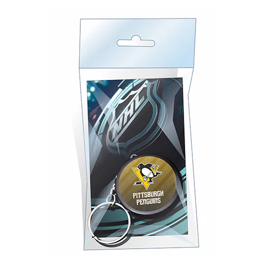 Брелок мини-шайба Pittsburgh Penguins