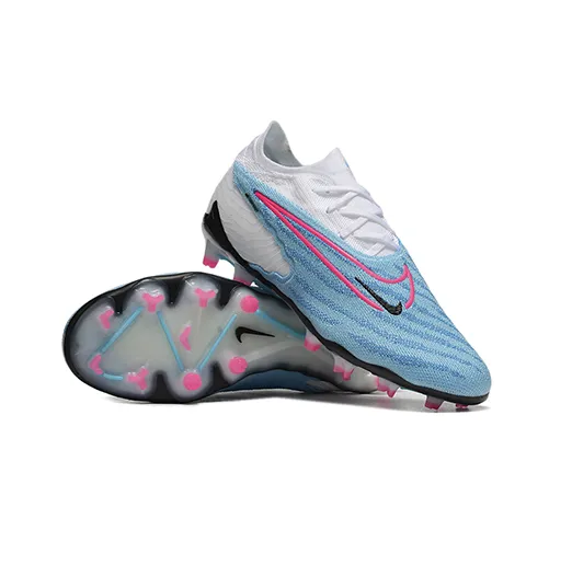 Бутсы Nike PHANTOM GX Elite бело-голубые подростковые