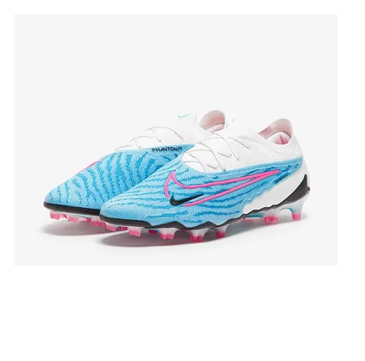 Бутсы Nike PHANTOM GX Elite бело-голубые подростковые