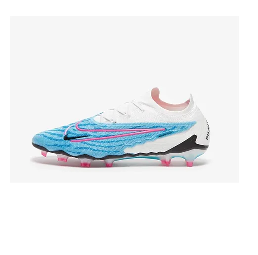 Бутсы Nike PHANTOM GX Elite бело-голубые подростковые